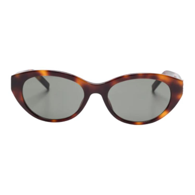 Saint Laurent Original Design Acetate Cat Eye Sunglasses Women Sunglasses Brown SL148003
