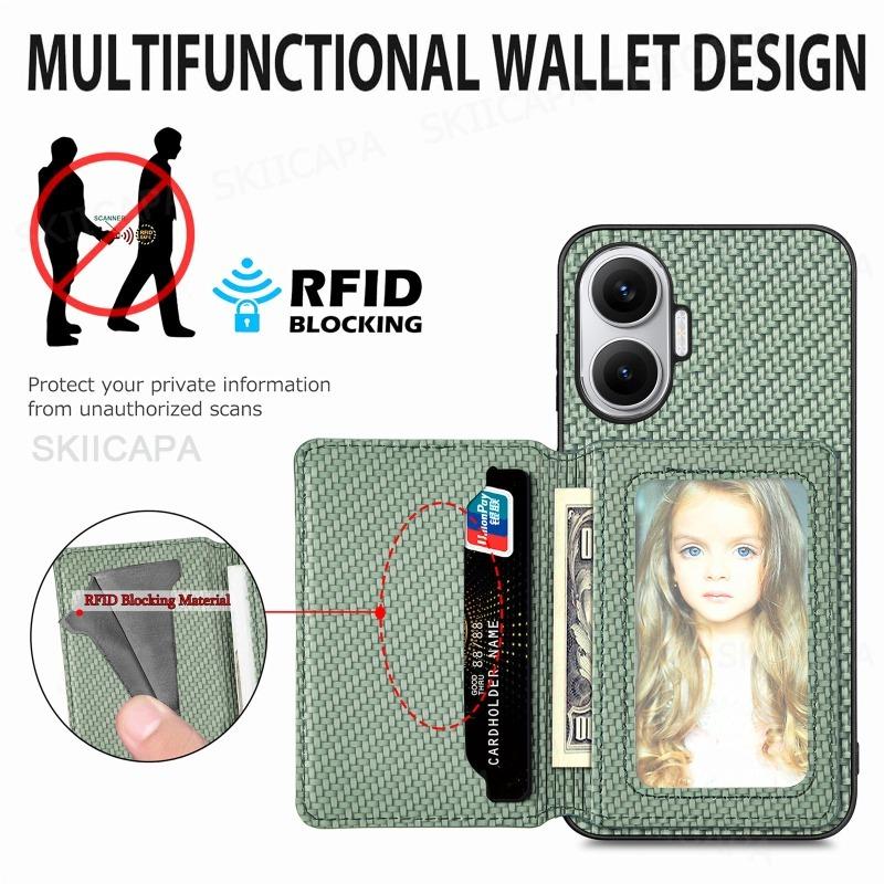 Case for POCO F7 Wallet Card Holder Stand Leather Cover for Xiaomi POCO F7 X7Pro Redmi Turbo 4Pro Flip Magnetic Cover Phone Bag