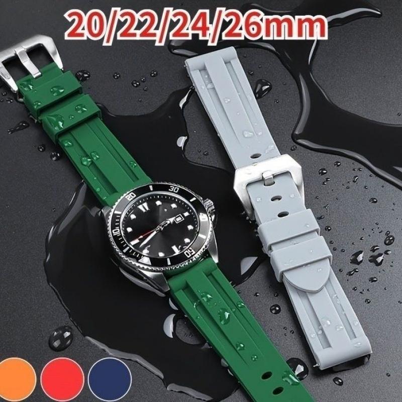 Watch bandPaneraiWatch strap for men and womenPAM11Silicone Rubber Belt Waterproof Watch Strap20mm 24mm26mm
