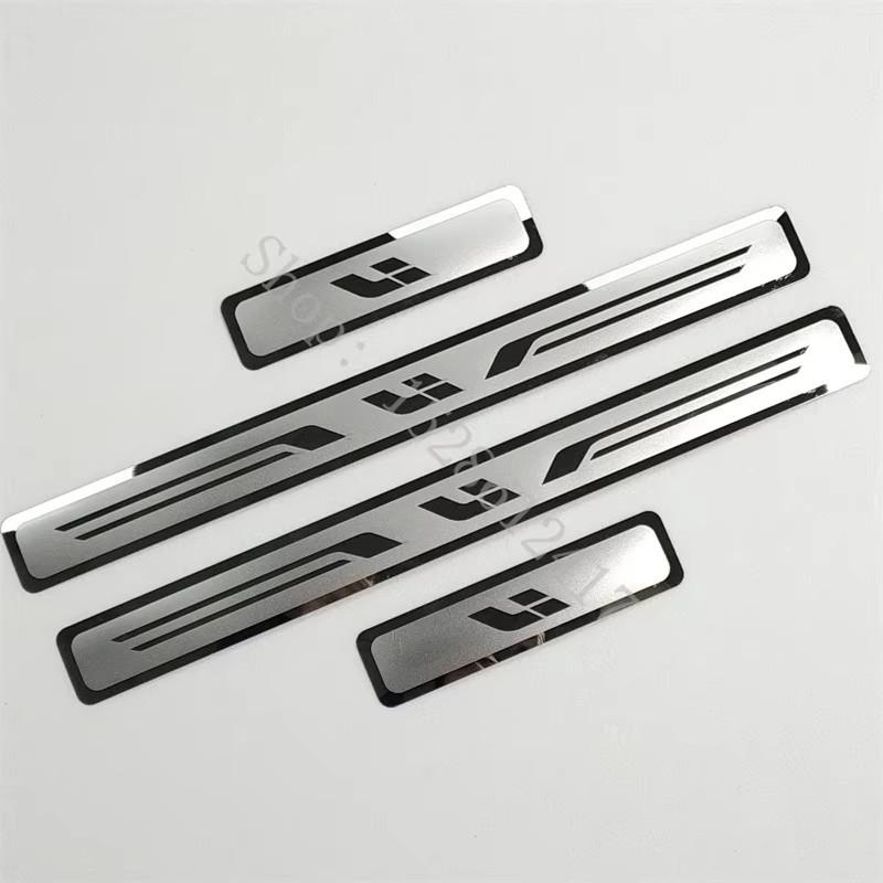 for For Lixiang L7 L8 L9 ONE ~2024 Door Sill Scuff Plate Guard Stainless Steel Kick Pedal Sticker Car Styling Accessories