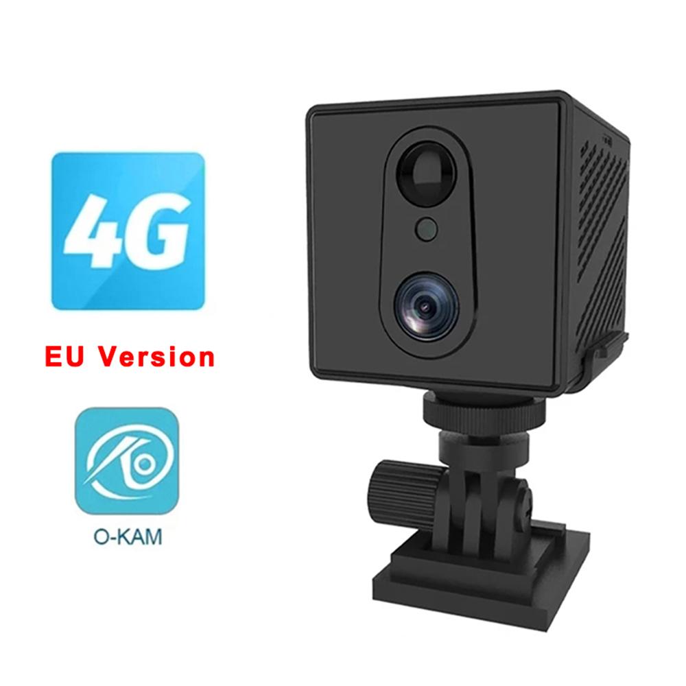 Mini 4G Security Camera SIM Card WiFi Ultra HD Surveillance Camera 3000 mAh Battery Low Power Voice Intercom CCTV Camcorder