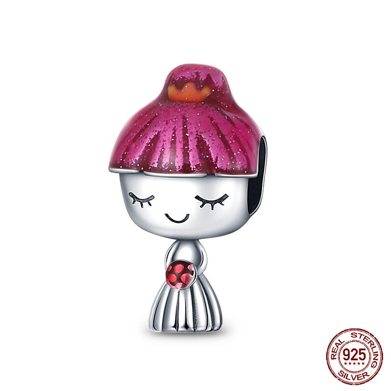 Fit Qikaola Original Bracelet Fashion Bee Astronaut Eiffel Tower Copper Charms Beads Fine Diy Birthday Jewelry For Women