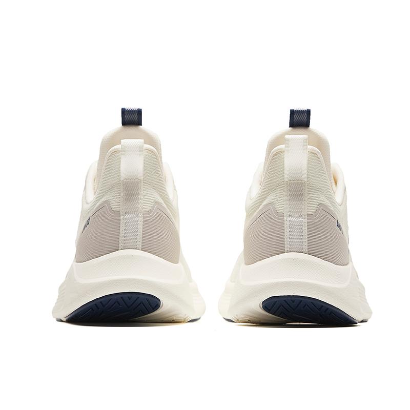Anta Lingyun Mesh Lightweight Breathable Low-Top Running Shoes Men Sneaker Ivory-White 912425521-4