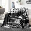 1pc 2PacHip Hop Blanket Soft Lightweight All Season Multi Purpose Throw for Sofa, Bed, Office & Picnics, French Style with Iconic Album Art & Quotes