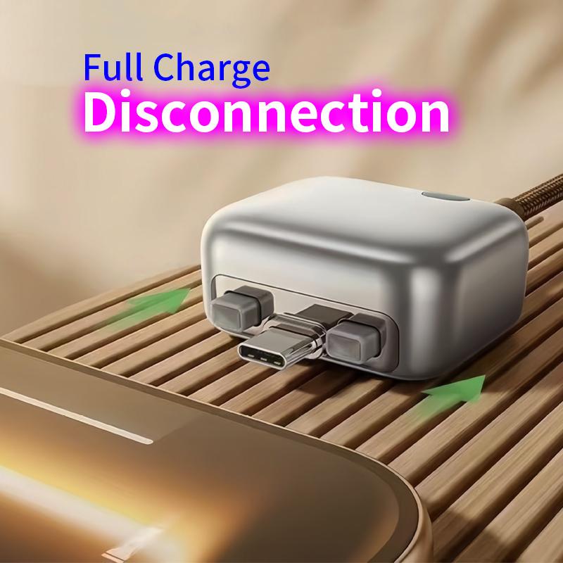 140W Full Charge Type C Adapter Separator Battery Disconnection Anti-Overcharge Self-Cut For Overnight Safe Fast Charging