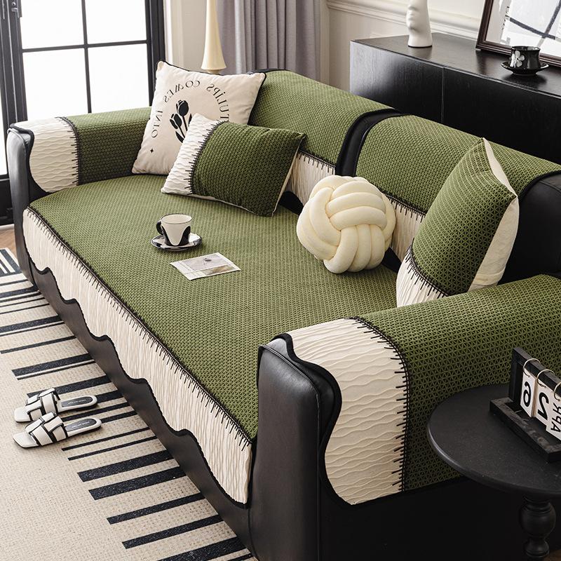 Chenille Irregular Sofa Cover Four Seasons Universal Non-Slip New Style Irregular Sofa Cover Versatile Cushion Light Luxury