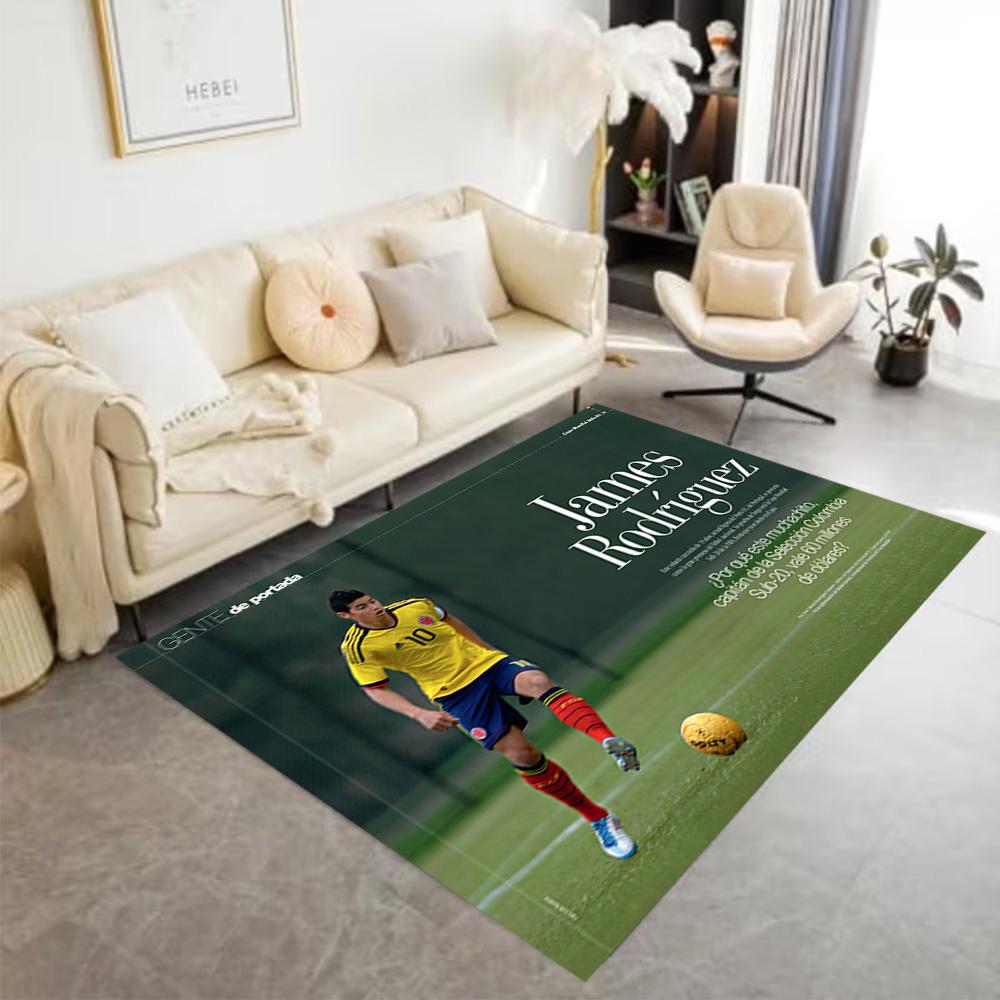 Soccer Player Action Carpet Suitable for Game Room Bedrooms Balcony Playrooms Antislip Carpet Decorate Offices Wedding Party Gift