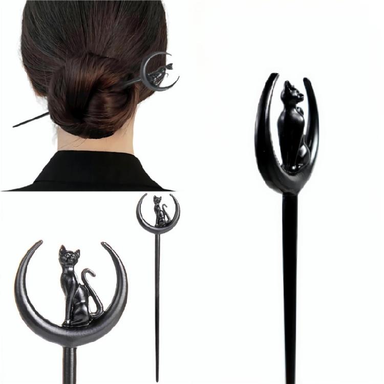 Halloween-Thema Mond Haarspange Vintage Haaraccessoire Verleiht dem Outfit einen Vintage-Touch Geeignet für verschiedene Veranstaltungen