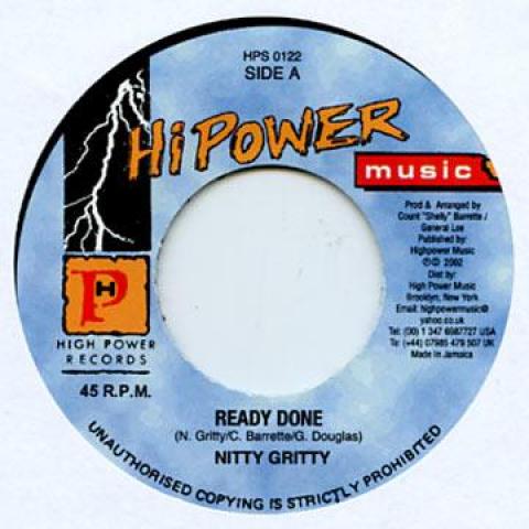 

7inch Record NITTY GRITTY - Ready Done HPS0122 Hi Power 2002 UK Reggae, Ska & Dub Used