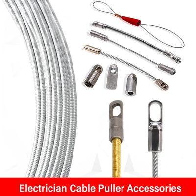 Automatic Thread Guide Connector Head For Repair Fast Cable Puller Auxiliary Tools Wire Cable Elastic Threader
