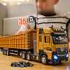 Simulation 1/50 Excavator Transporter Car Toys Diecast Engineering Vehicle Set Kids Boys Gift Tank Voiture Miniature Sound Light