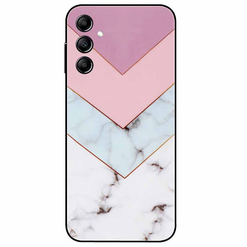 Hülle Für Samsung Galaxy A54 5G A34 A24 S23 Hülle Blume Marmor TPU Weiche Silikonhülle für GalaxyA54 A 34 Bemalte Handyhüllen