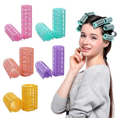 6-14 Teile/satz Heatless Haar Curler Rollen Lazy Curlers Pony Curling Flauschigen Styling Haar Zubehör Für Frauen Zufällige Farbe