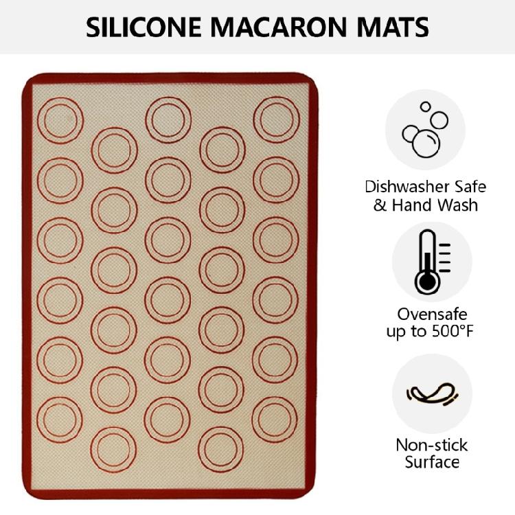 Functional Baking Mats Easy to Maintain Silicone Dough Mats Bakewares