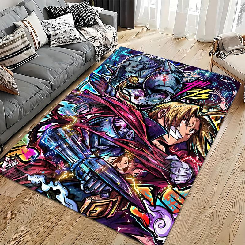 Anime Characters Action Scene suitable as a non-slip mat for the living room or bedroom sofa