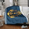 1Pc Nautical Emblem Blanket Soft And Comfortable Casual Warm Camping Travel Christmas Halloween Xmas Gift M928578