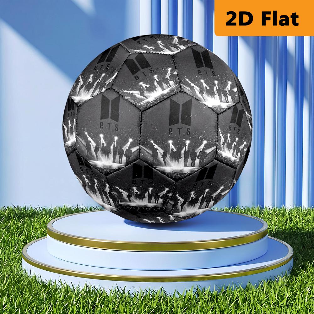 Vivid Colors Bts'S Vibrant Fashion Explained Football Suitable For Both Training And Competition No 5 Football Very Elastic Outdoor Sports