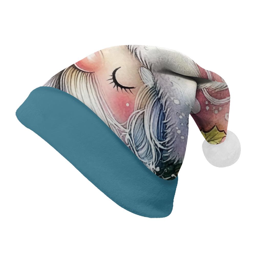 2024 Reversible Christmas Hat with Plus Velvet for Kids & Adults - Holiday Decoration