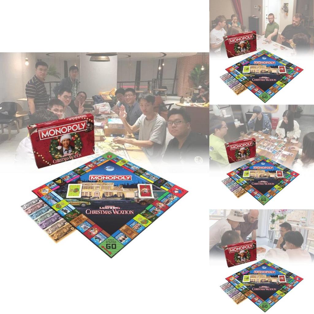 Monopoly National Lampoons Christmas Vacation Festive Plastic Game For Holiday Fun