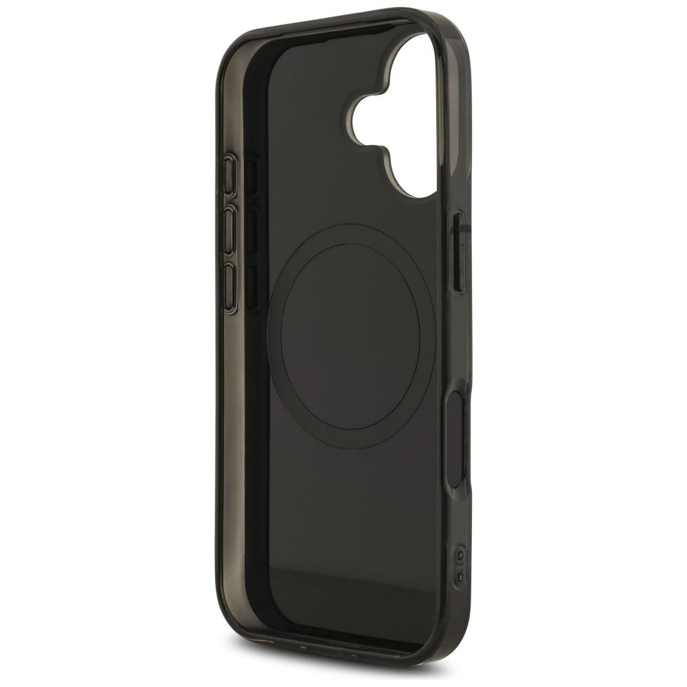 AMG Double Layer Transparent Rhombs MagSafe Case for iPhone 17 Black/Red
