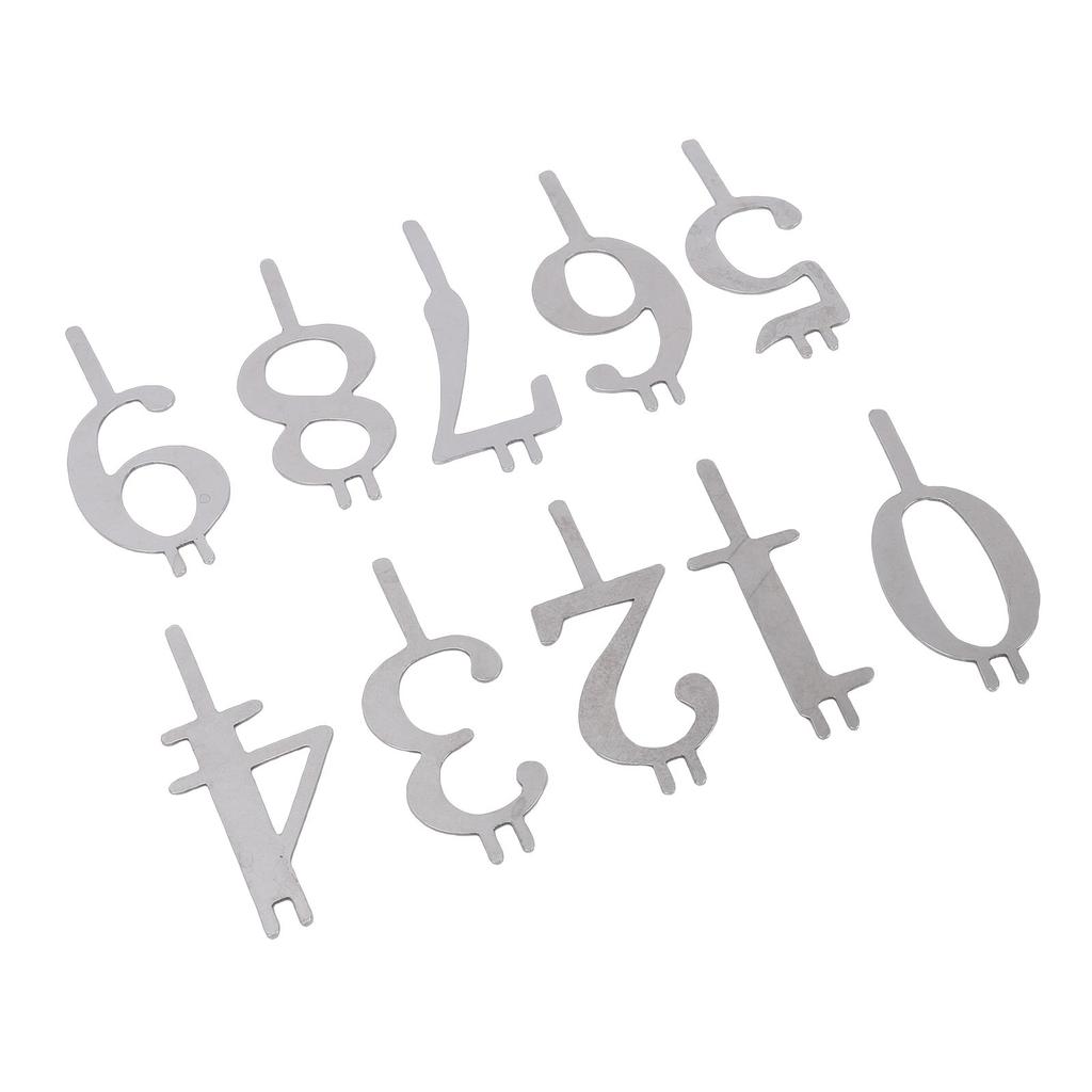 20PCS Number Candle Holder Set Reusable Metal Numeral Birthday Cake Candle Holders Cake Topper Decoration for Party Celebration