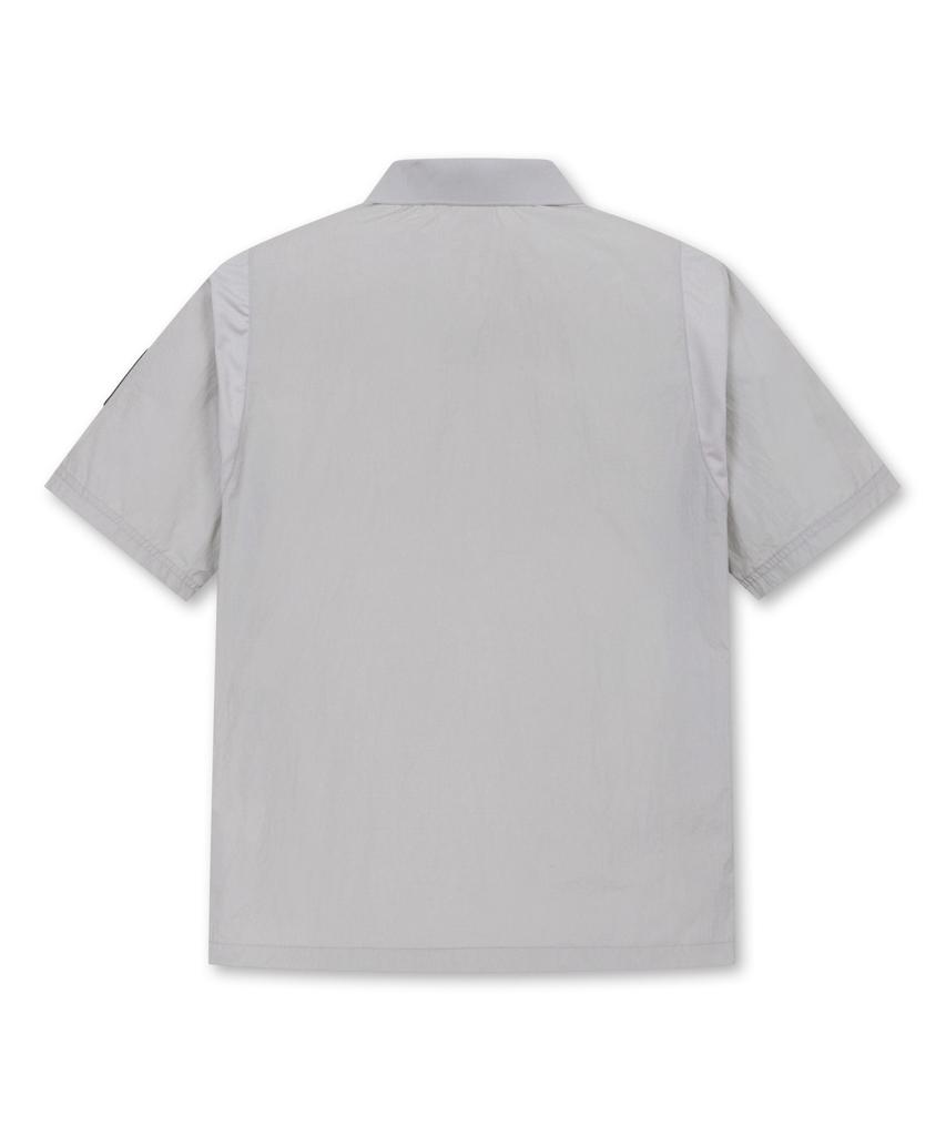 Goldeunbeeo Ribstop 1/2 Sleeves Collar Sweatshirt_G4Tam25171Gyx