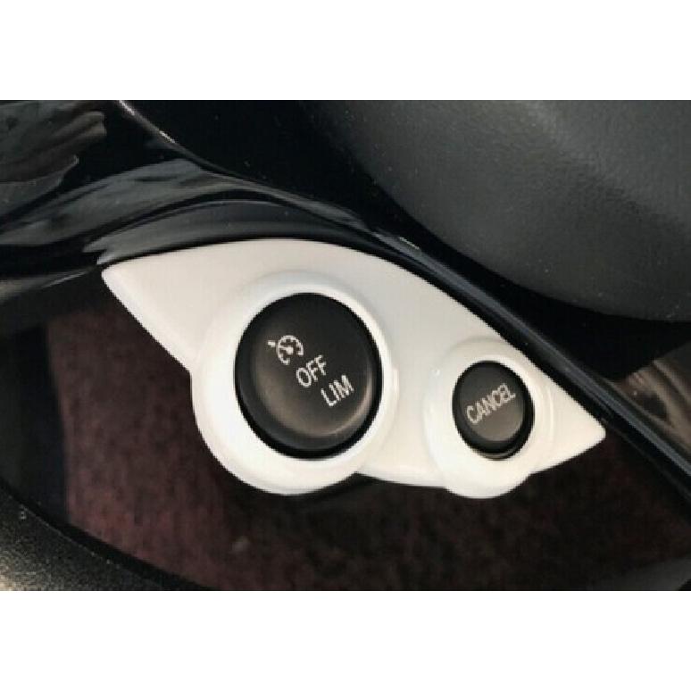 Steering Wheel Button ABS White Cover Trim Fit For Benz Smart Fortwo 2015-