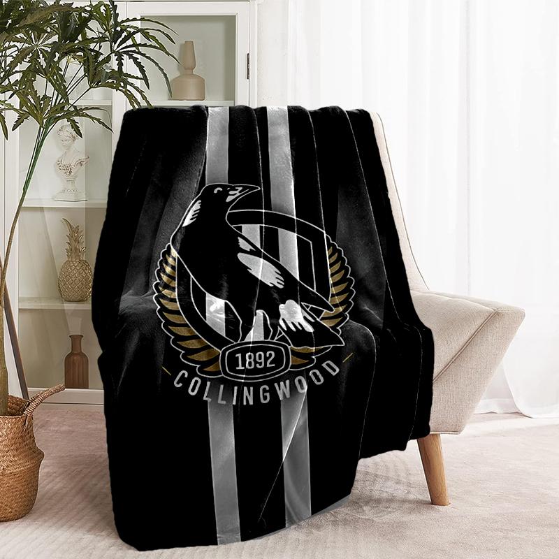 Football Club Print Blanket - Soft & Comfortable, for Bedroom, Travel, Sofa, Home Decoration - Birthday Christmas Gift for Friend