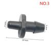 4mm Barbed Straight connector Hose Quick Connectors Irrigation Plumbing Pipe Fittings Nozzle Adapter 20 Pcs