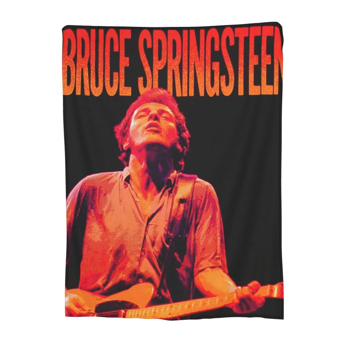 Bruce Frederick Springsteen Is An American Singer Blanket Soft Warm Flannel Throw Blanket Plush for Bed Living room Picnic Couch 75x90cm