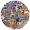 50Pcs Transparent Cartoon Arabian Theme Pet Stickers Waterproof For Journal Guitar Notebook Sticker Story Store