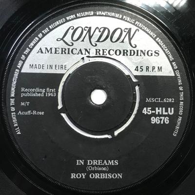 7inch Record ROY ORBISON - In Dreams / Shahdaroba 45HLU9676 London Records, 1963 Ireland Pop Used