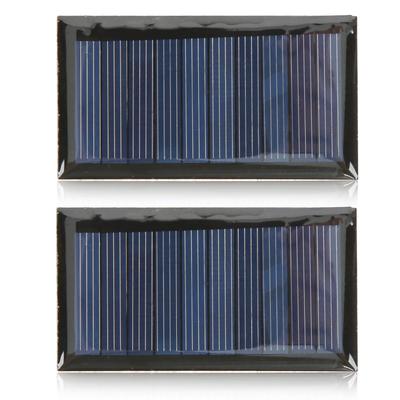 2 szt. Panel słoneczny Dobra przepuszczalność światła 0,3W 5V 60MA 68x37mm Polikrzemowy panel ogniw słonecznych dla Niskiego