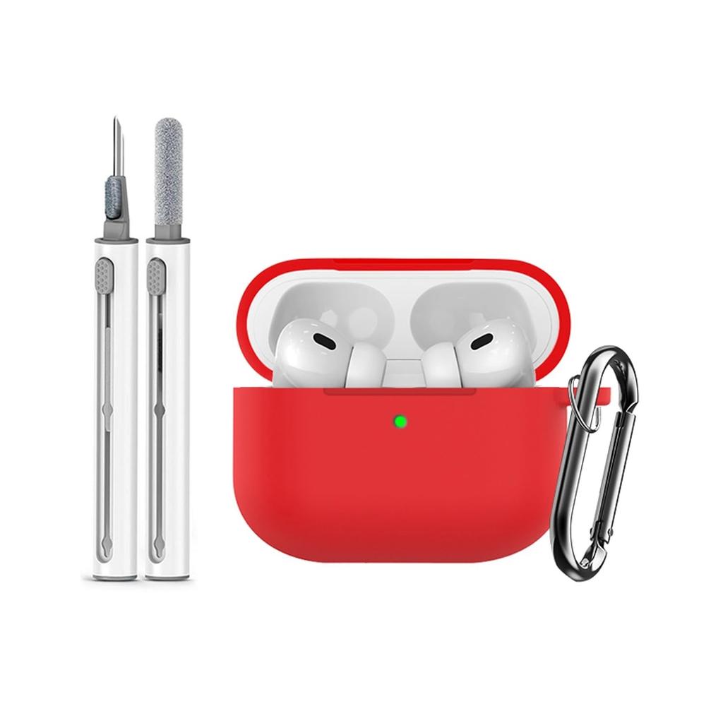 Silicone Protective Case for Airpods Pro 3 Gen (2025) Earphone Accessory For Airpods Pro 3 Generation with Cleaning Kit/Keychain