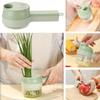 Electric Vegetable Cutter Handheld Multifunctional Food Chopper for Slicing, Grinding Garlic