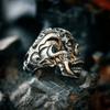 New Retro Skull Head Men's Ring, European and American Punk Style Ring, Rock Accessory