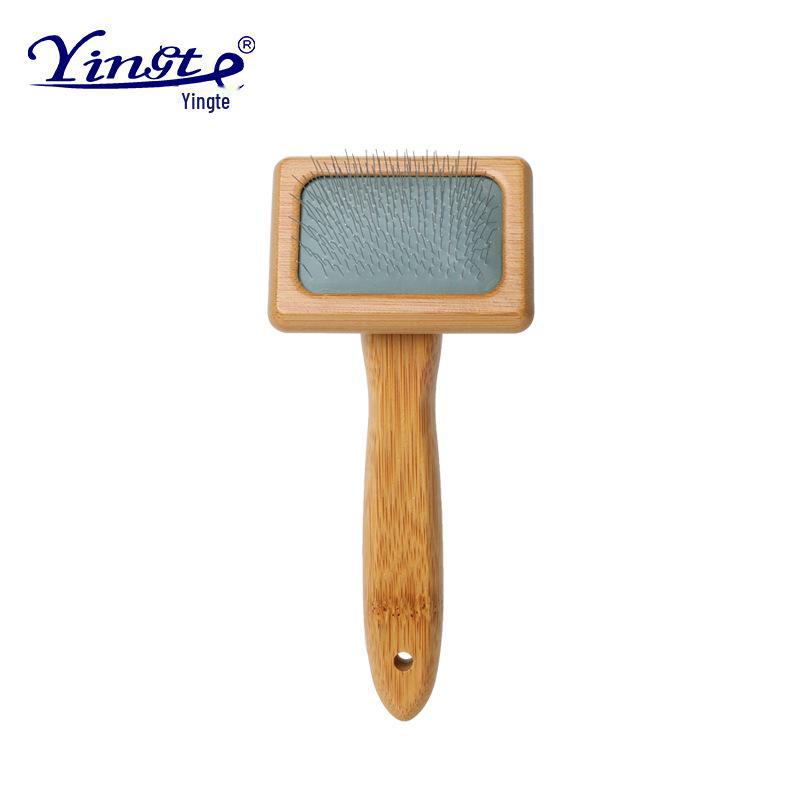 

Solid Wood Pet Comb with Airbag Design for Hair Removal and Grooming Small blister pack