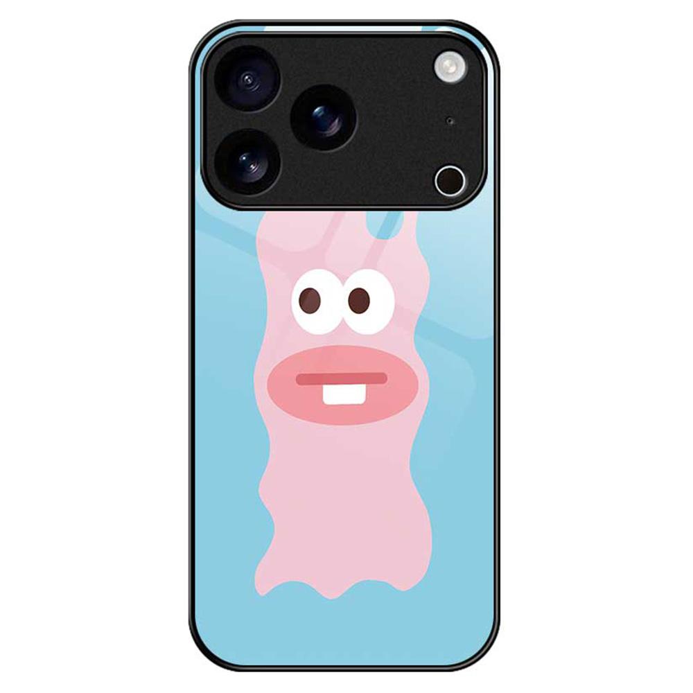 For iPhone 17 Pro Max Case TPU PC Tempered Glass Pattern Printing Anti Drop Phone Back Cover