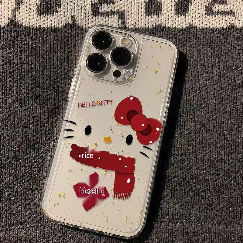 

Hello Kitty Fu Scarf iPhone Case for 17 Pro Max/16/15/14 - New Year Design iPhone XS