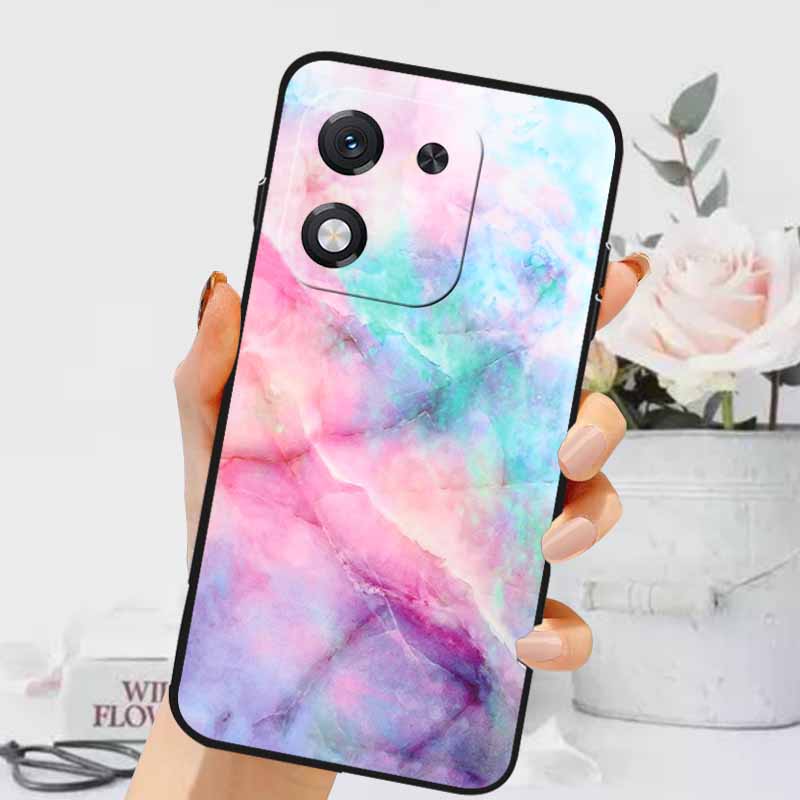 For Honor X70i 5G Case Luxury Marble Silicone Soft Phone Covers for Honor X70i 5G Protective TPU Back Shells ABR-AN00 Coque Capa