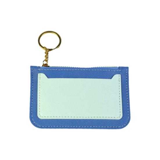 Fine Stitch Damen-Geldbörse mit Schlüsselanhänger, stilvolle, minimalistische Geldbörse, Geldetui