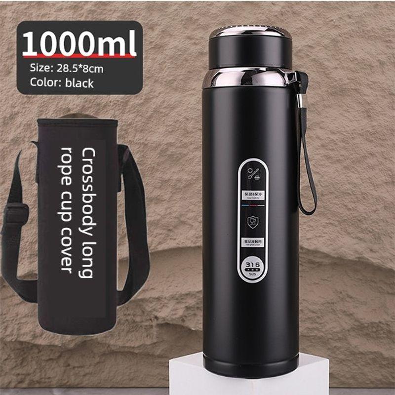 316 Steel Large-Capacity Thermos Cup for Men and Women with Filter Tea Cup Adult Business Portable Large Cup Gift Cup 600