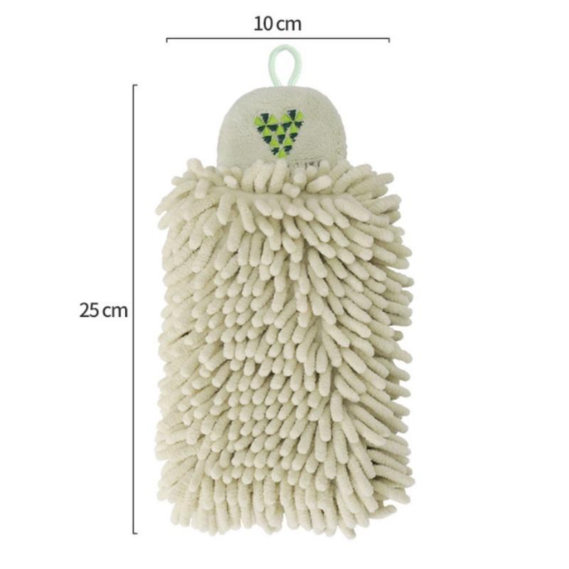 Heißverkauf Schnelltrocknend Einziehbar Saugfähig Küchentuch Kreativ Cartoon Gestickt Chenille Handtuch Haushaltsreinigungswerkzeuge