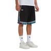 Under Armour Pantaloncini Sportivi a Righe a Vita Media con Elastico in Vita Pantaloncini Uomo Neri 24500211-001