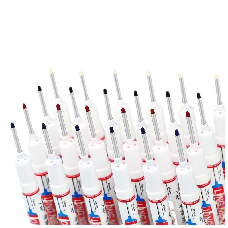 1pc Long Head Marker Marking Pen Permanent Paint Pen Set For Woodworking Decoration Deep Hole Marker Stationery Art Supplies