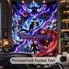 Personalized Wall Tapestry,Solo Leveling Custom Printed Name, Fabric Wall Art For Indoor Room Backdrop