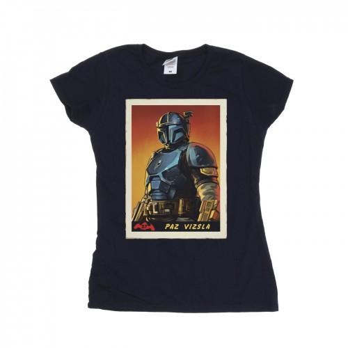 

Star Wars Womens/Ladies The Mandalorian Paz Vizla Card Cotton T-Shirt
