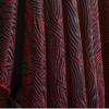 50x145cm Red Terraced Jacquard Fabric Staggered Texture Bump Creative Coat Shirt Skirt Clothing Designer Fabric