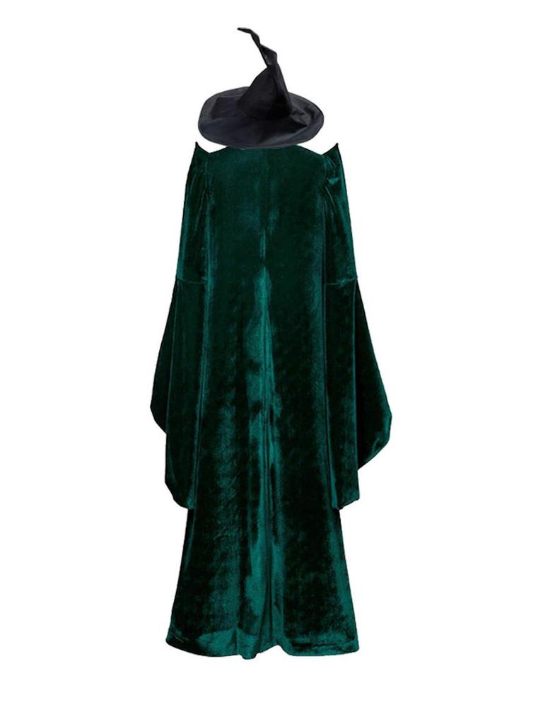 Professor McGonagall Hogwarts Headmaster Halloween Cosplay Robe Costume