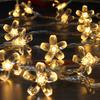 1PC Flower Fairy Lights Battery Operated String Lights Waterproof 10/20/30/40 LED Cherry Blossom Lights For Patry Wedding Decor